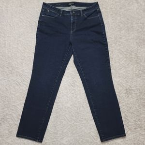 Talbots Flawless Slim Ankle Curvy Women's Jeans Size 10 Blue